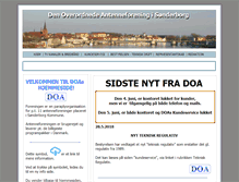 Tablet Screenshot of doa.dk